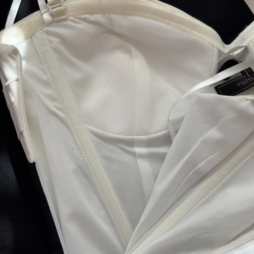 BCBGMaxAzria "Kalea" Strapless Mini Dress - Black & White Size 8 - Picture 10 of 13
